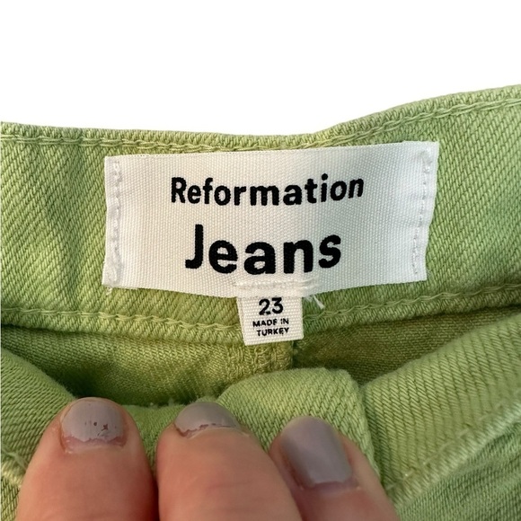 Reformation Bailey Utility cargo Pant organic cotton Size 23 - Picture 6 of 9